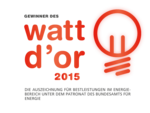 Logo Watt d'Or 2015 Deutsch