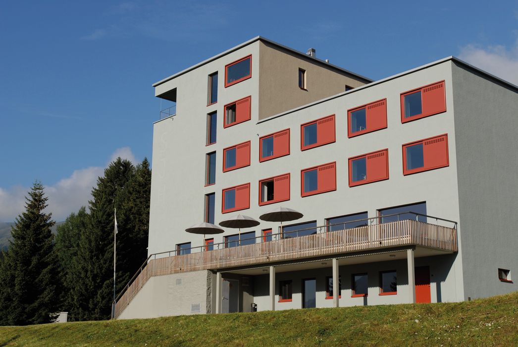Exterior view and building Valbella-Lenzerheide Youth Hostel