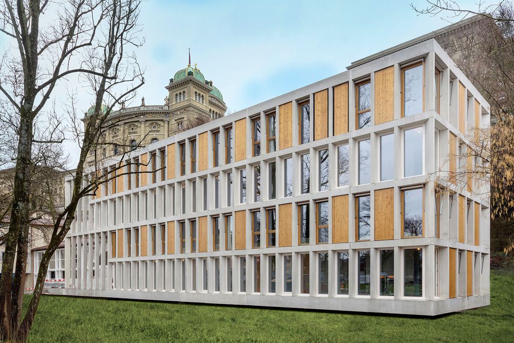Aussenansicht Neubau Jugendherberge Bern